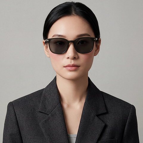 OWNDAYS | SUN Tan Brown Full Rim Wellington left side